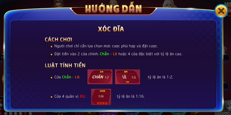 Đổi thưởng của xóc dĩa miễn phí hoàn toàn cho anh em